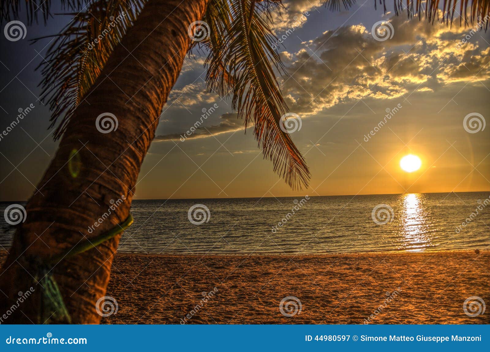 sunset at ifaty beach, madagascar