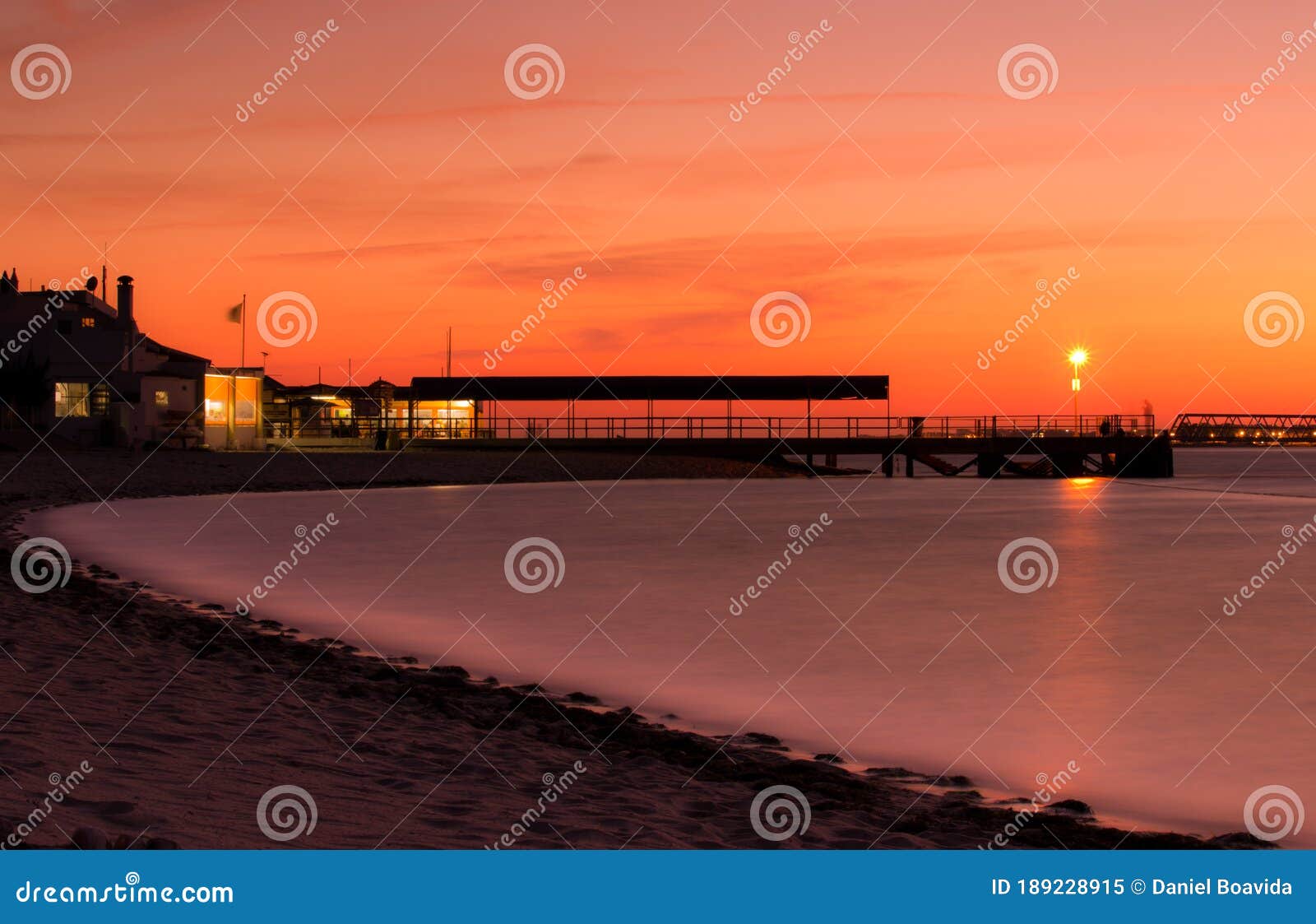 sunset at ilha da armona, portugal