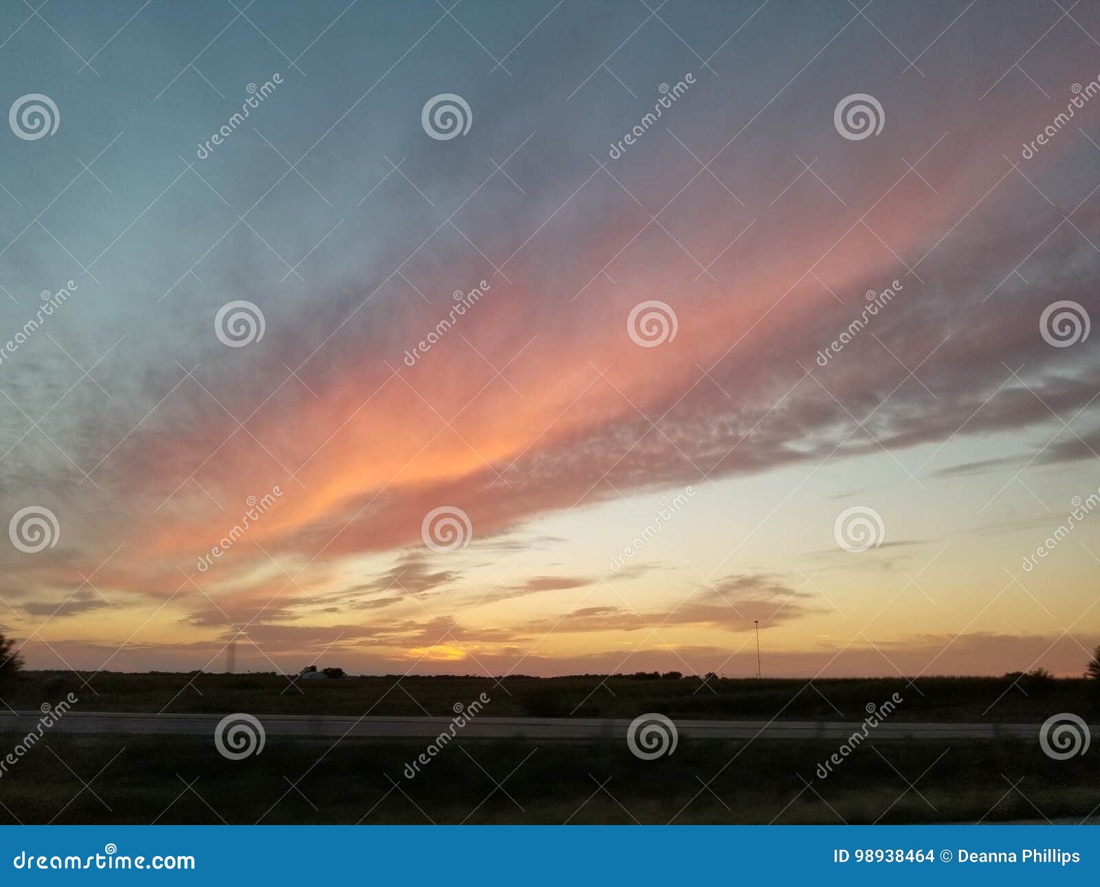 Sunset stock photo. Image of phenomenon, orange, daytime 98938464
