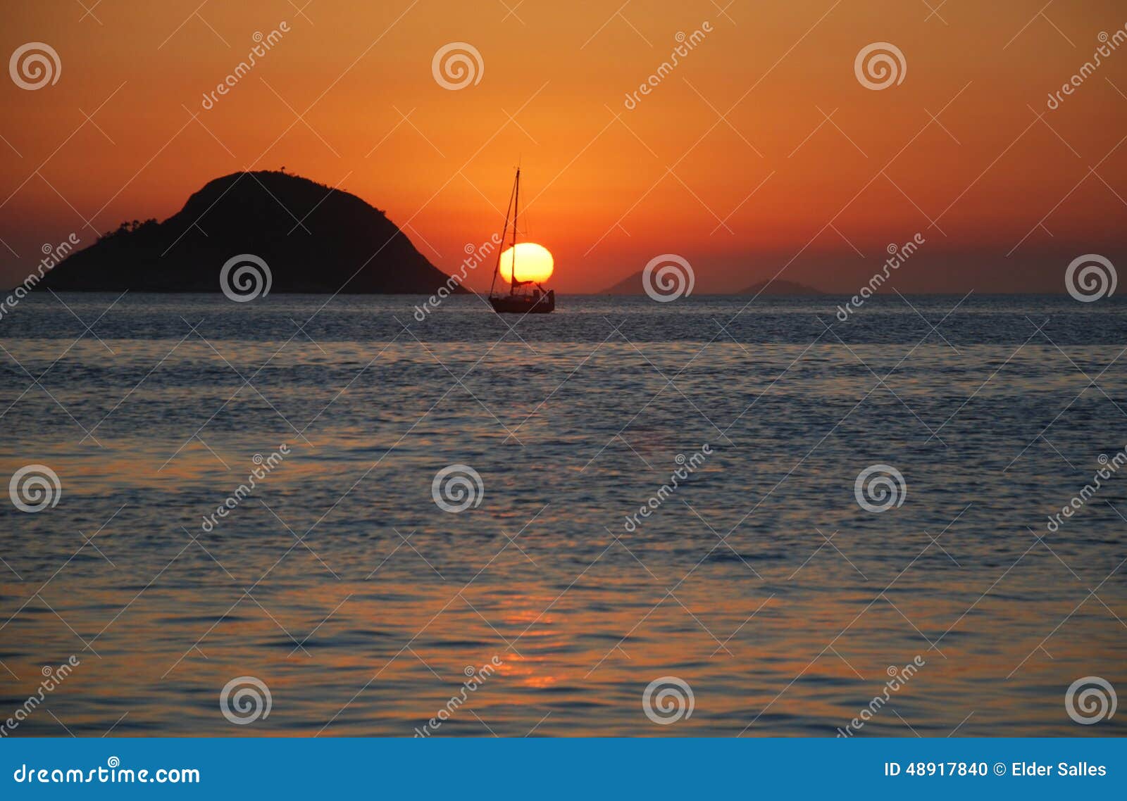 sunset on itaipu beach