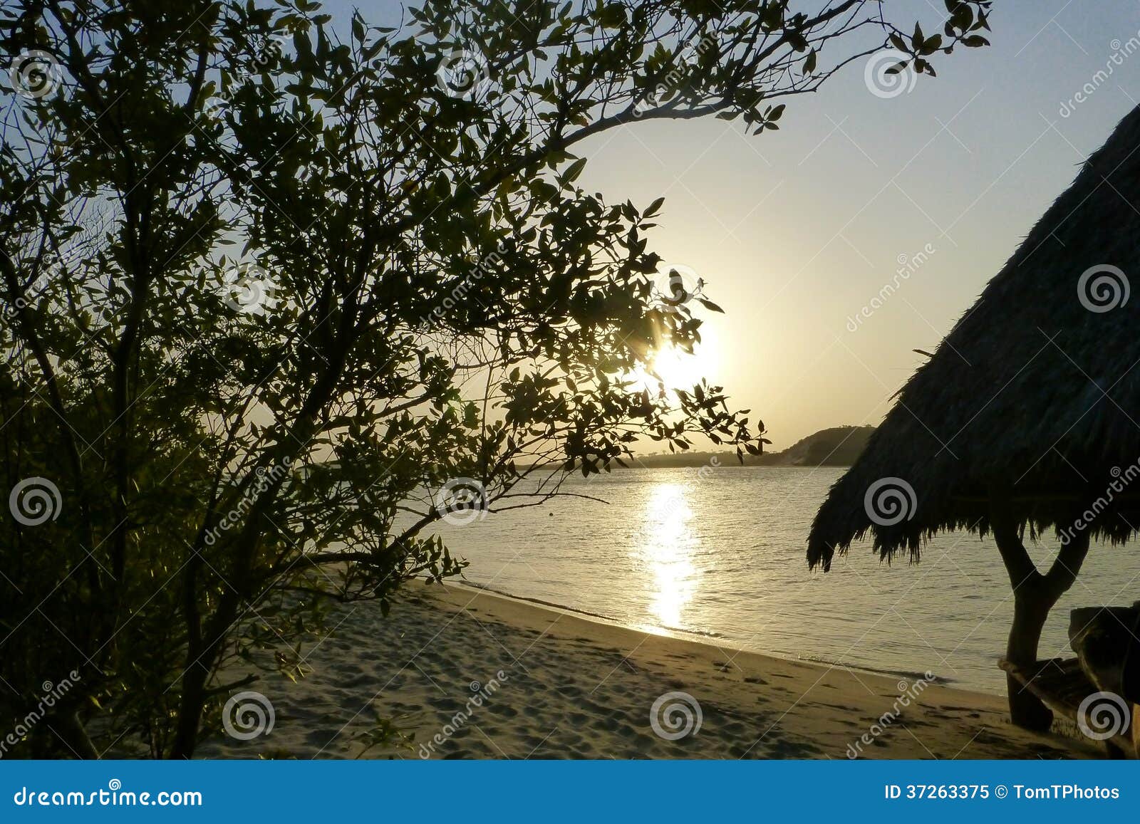 Sunset in Kenya stock image. Image of sensational, beach - 37263375