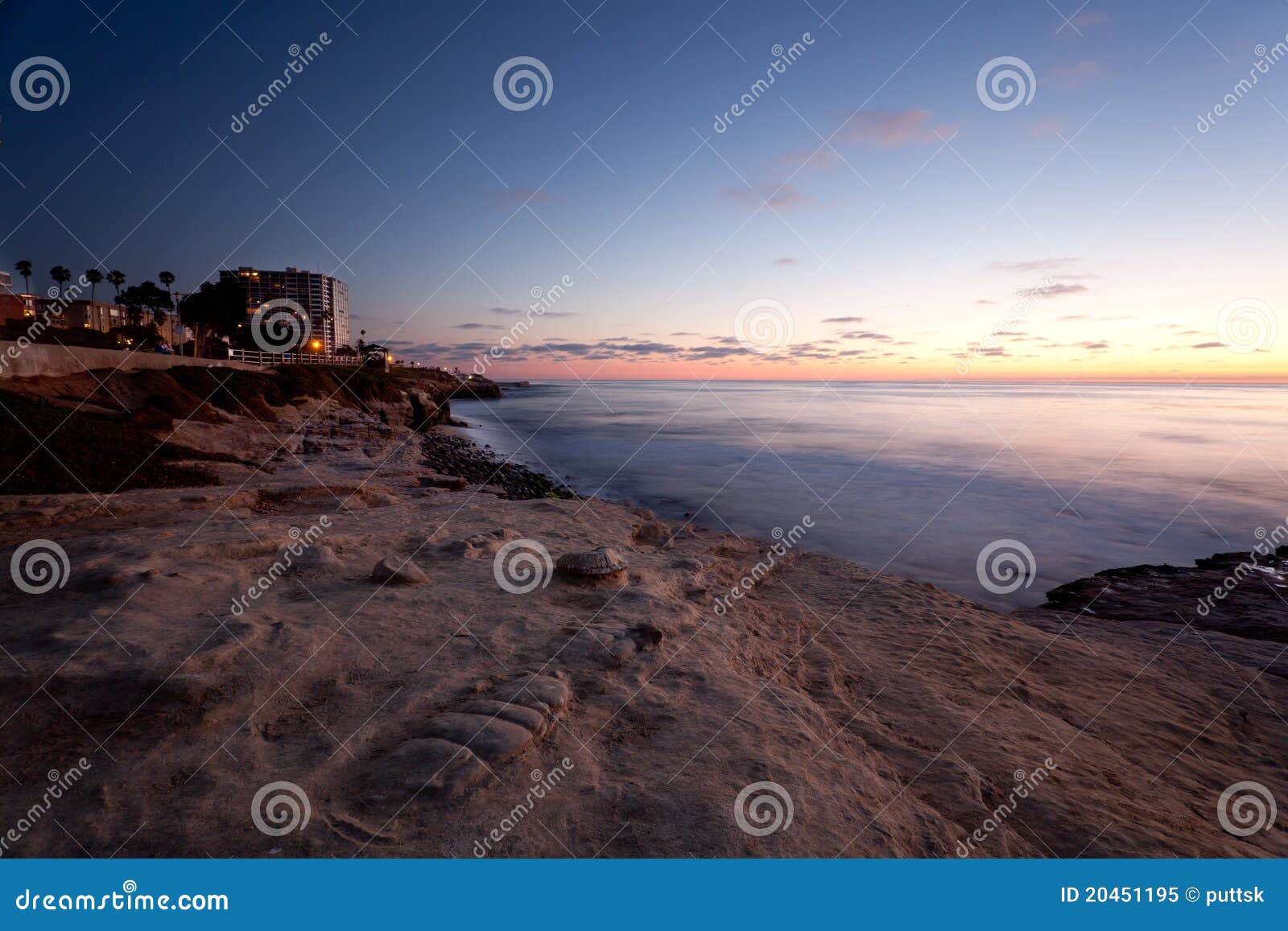 La Jolla Cove Coast Trail Landscape RoyaltyFree Stock Photography