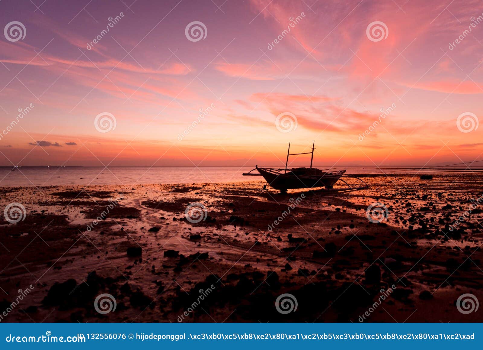sunset at lakawon beach resort, cadiz, negros occidental, phlippines
