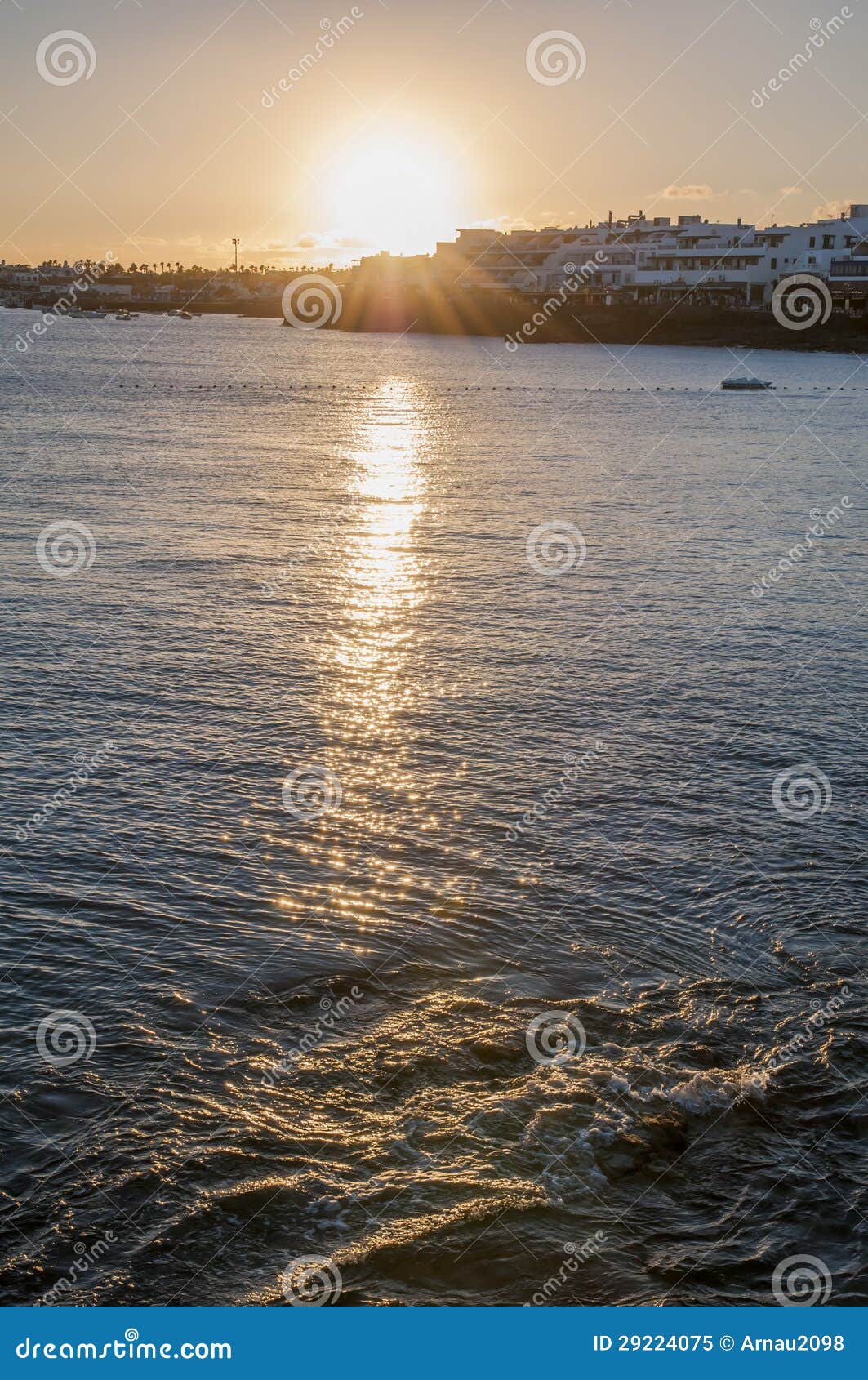 sunset in lanzarote