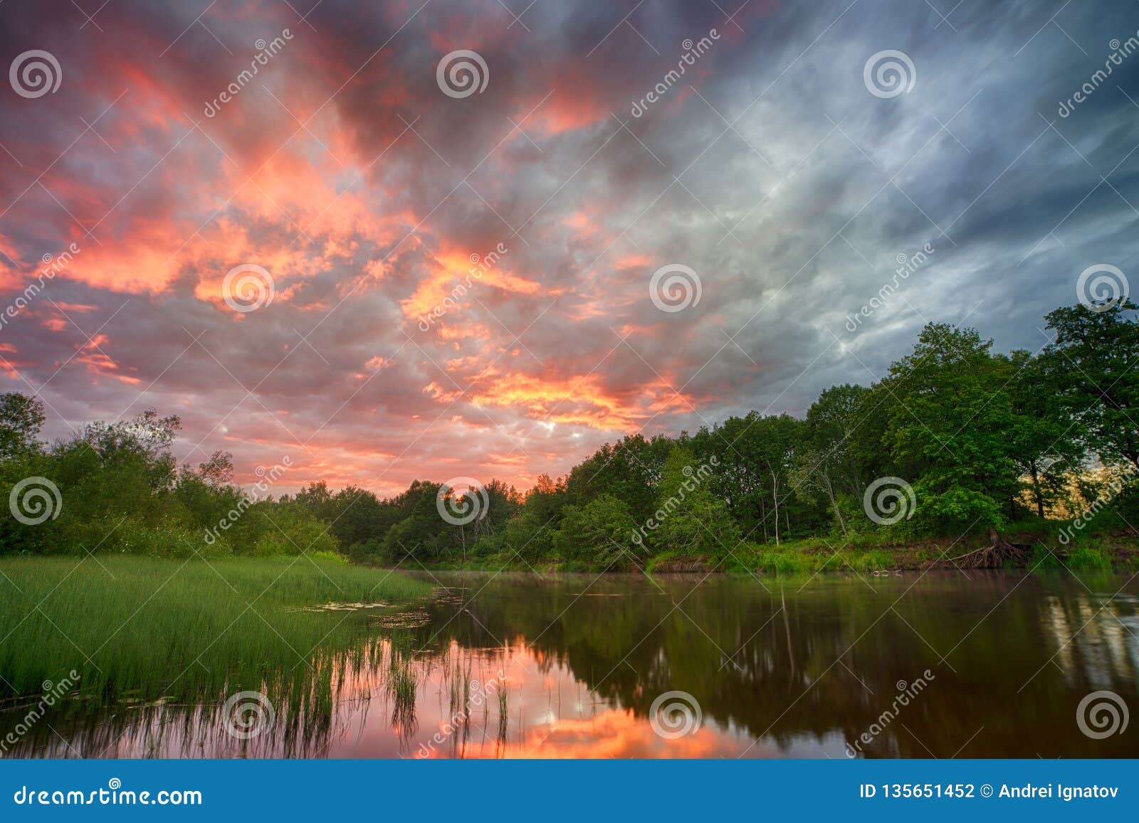 sunset long the banks of the amazon river. the tributaries of the amazon traverse the countries of guyana, ecuador, peru, brazil,