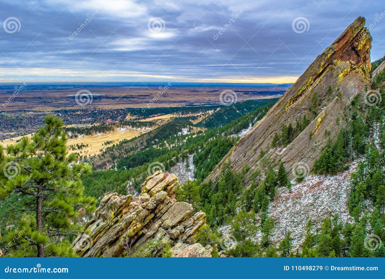 sunset in boulder, colorado