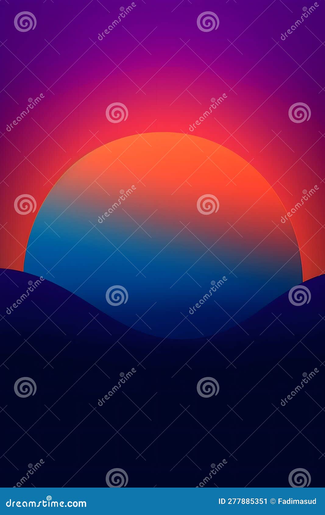 Sunset in the Mountains Colourful Background Abstract Stock Illustration Illustration of