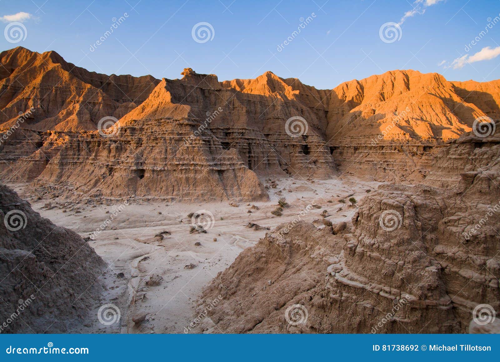 Sunset in the Nebraska Badlands Stock Photo Image of evening, sunlight 81738692