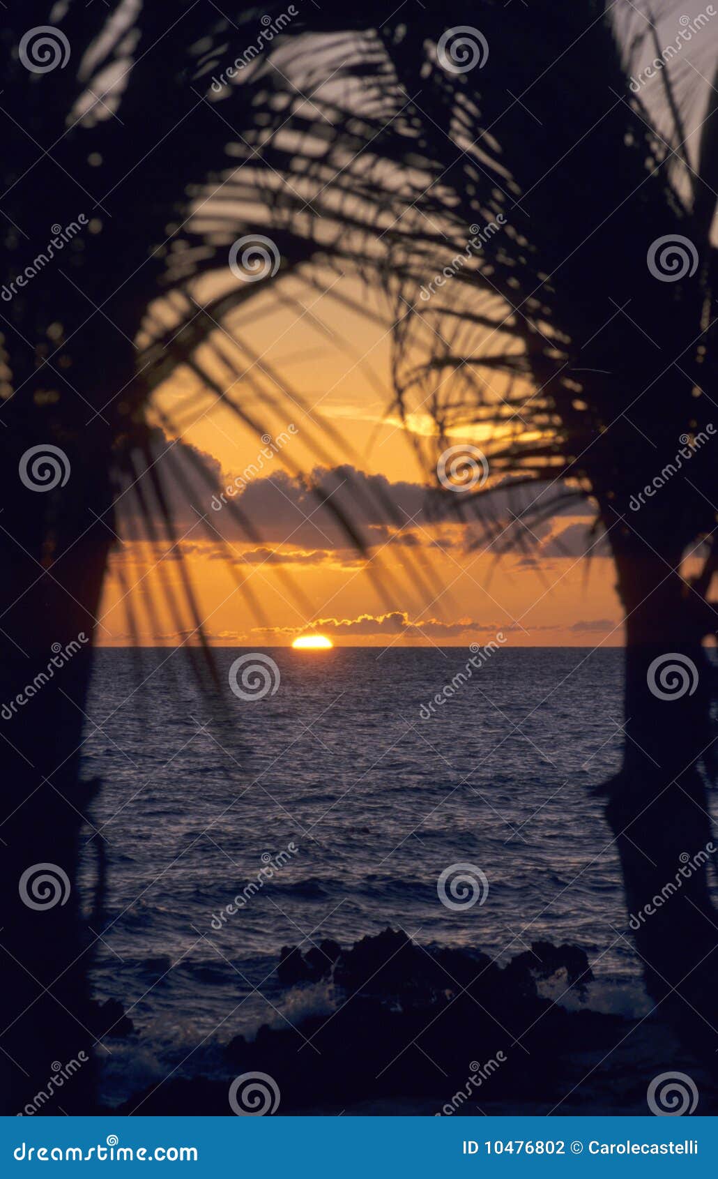 sunset on ocean - bayahibe - dominican republic