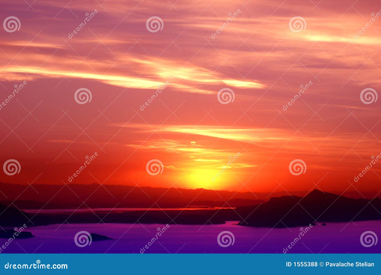 sunset over lake titicaca peru - 4