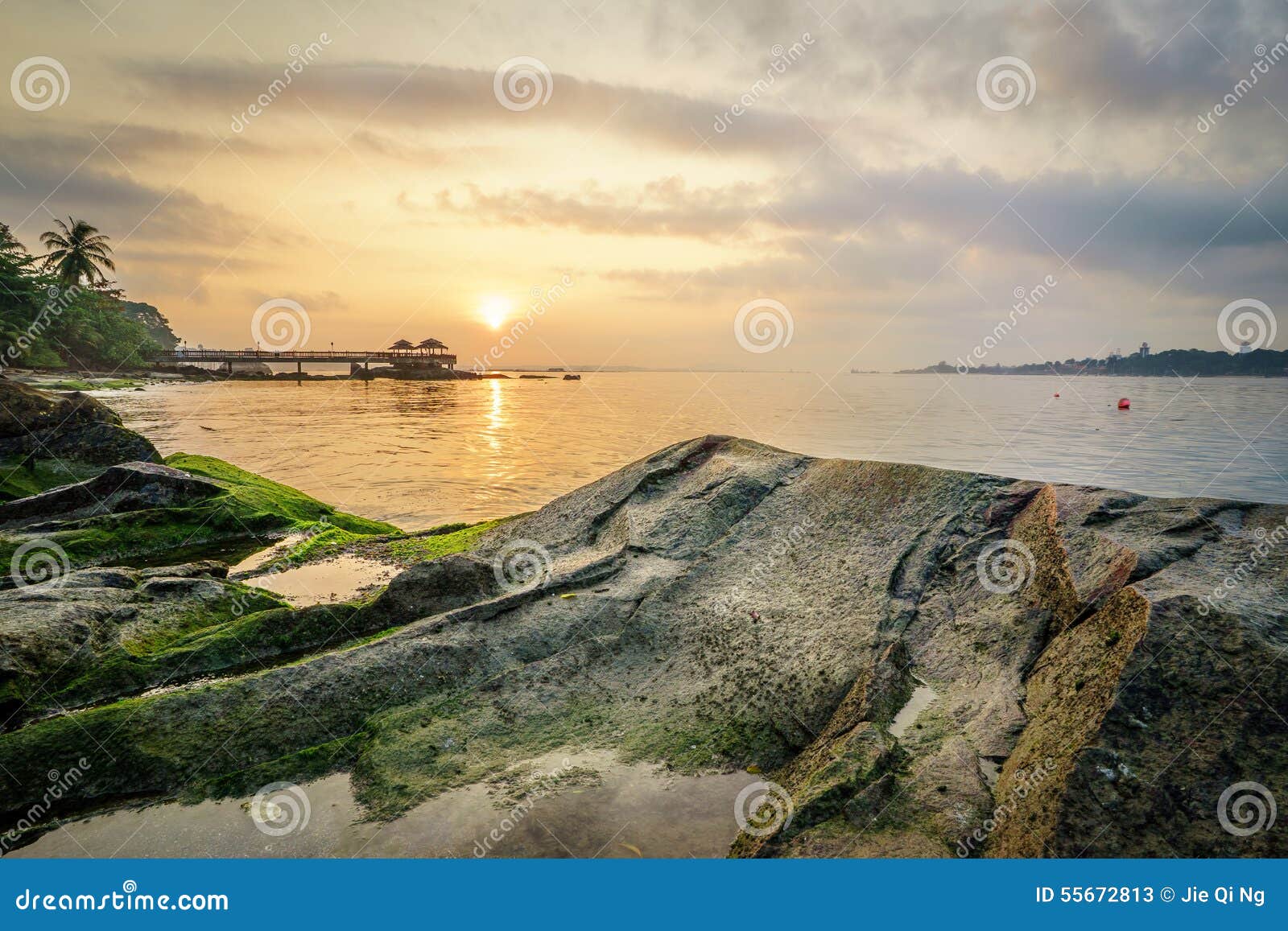 sunset of pulau ubin, singapore