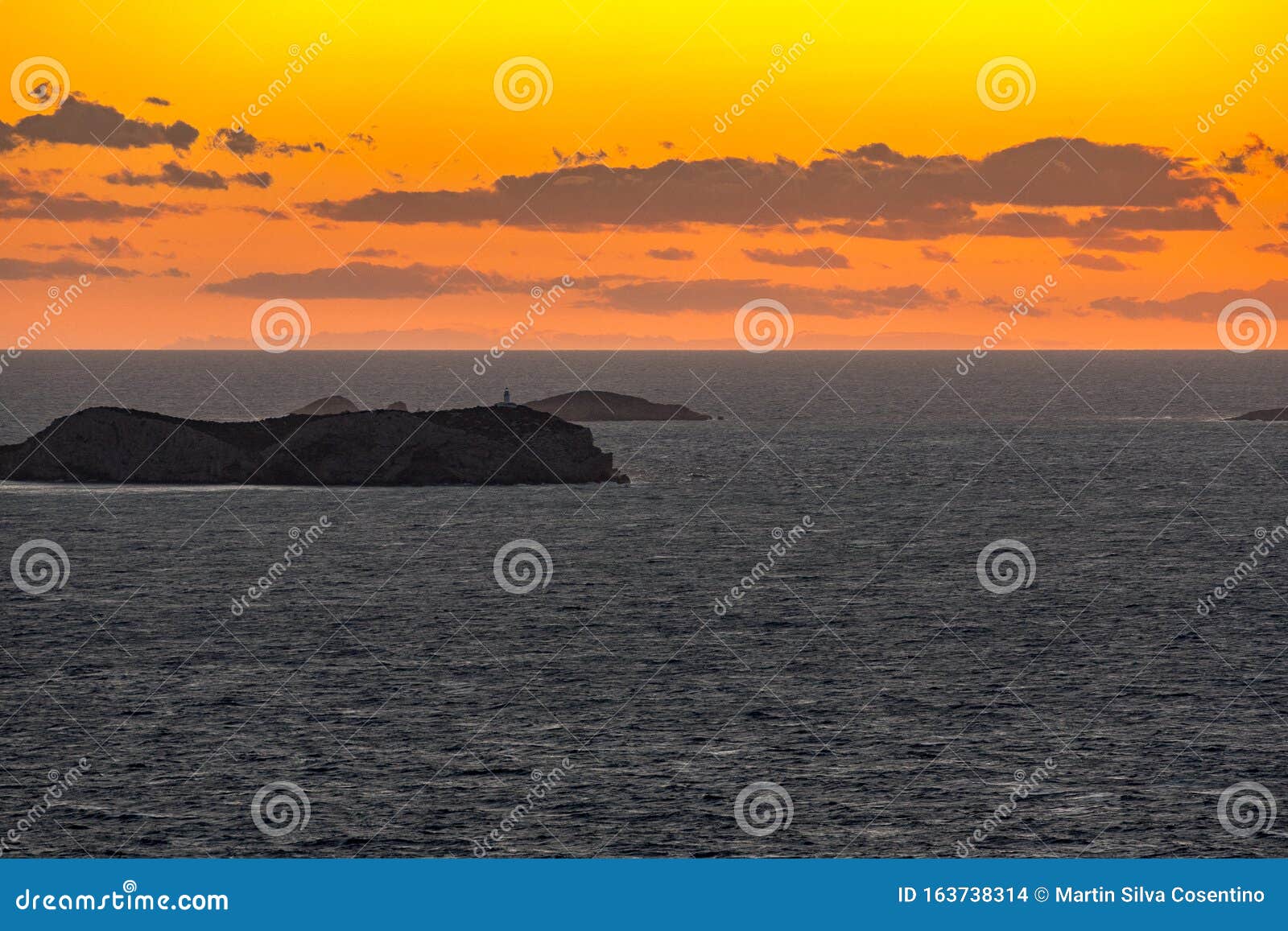 sunset in purtas del cielo, ibiza, islas baleares, spain.