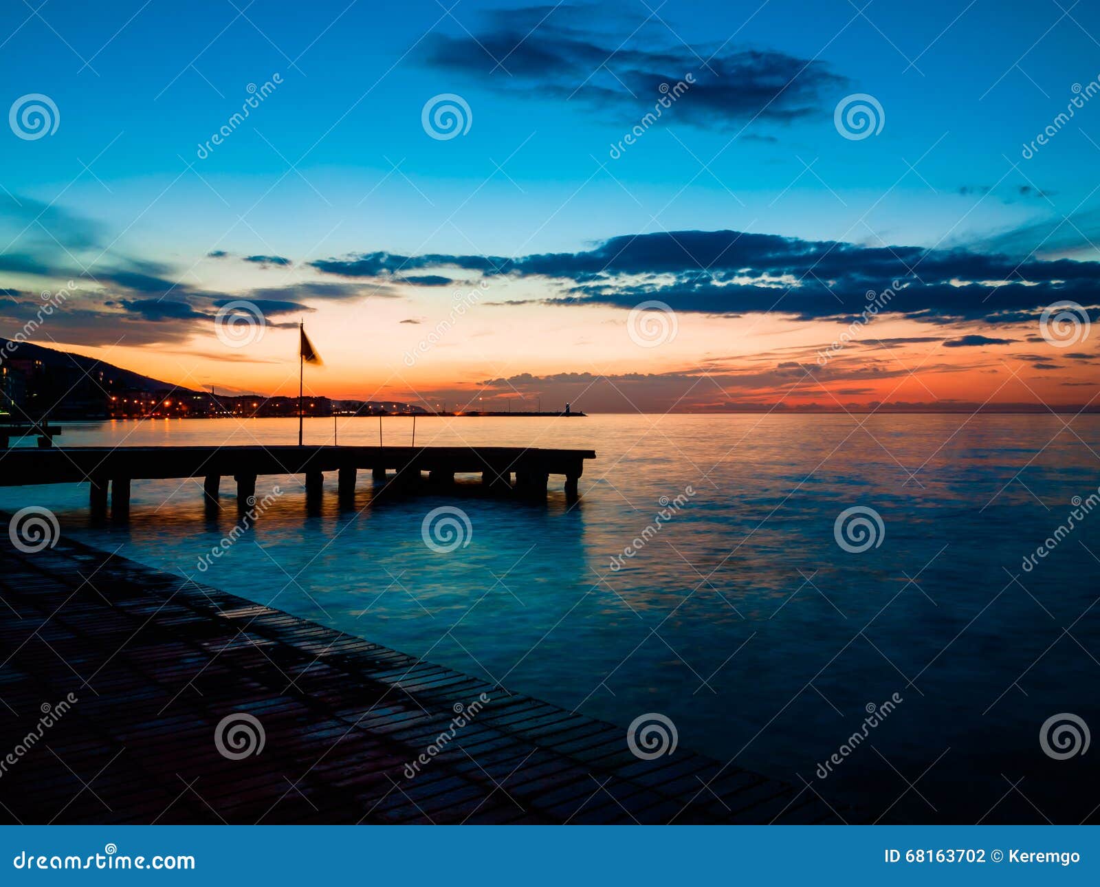 sunset reverie in marmara sea