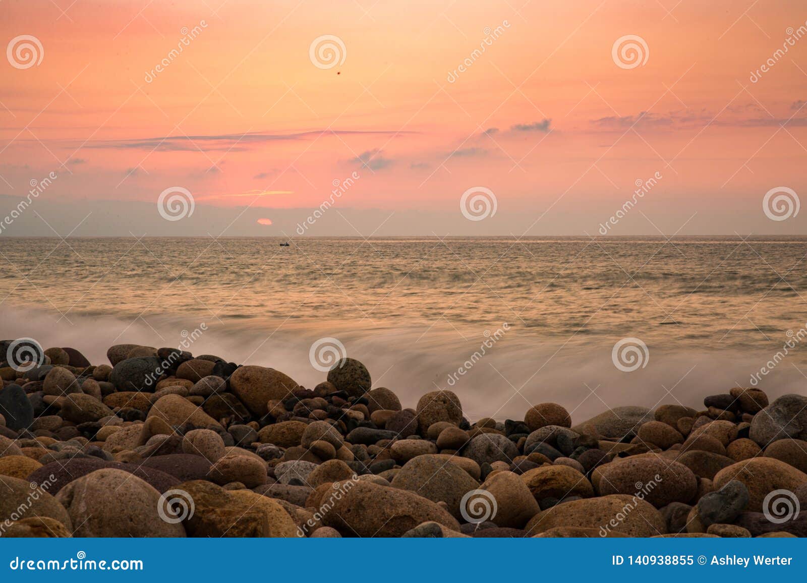 sunset on rosita beach in centro