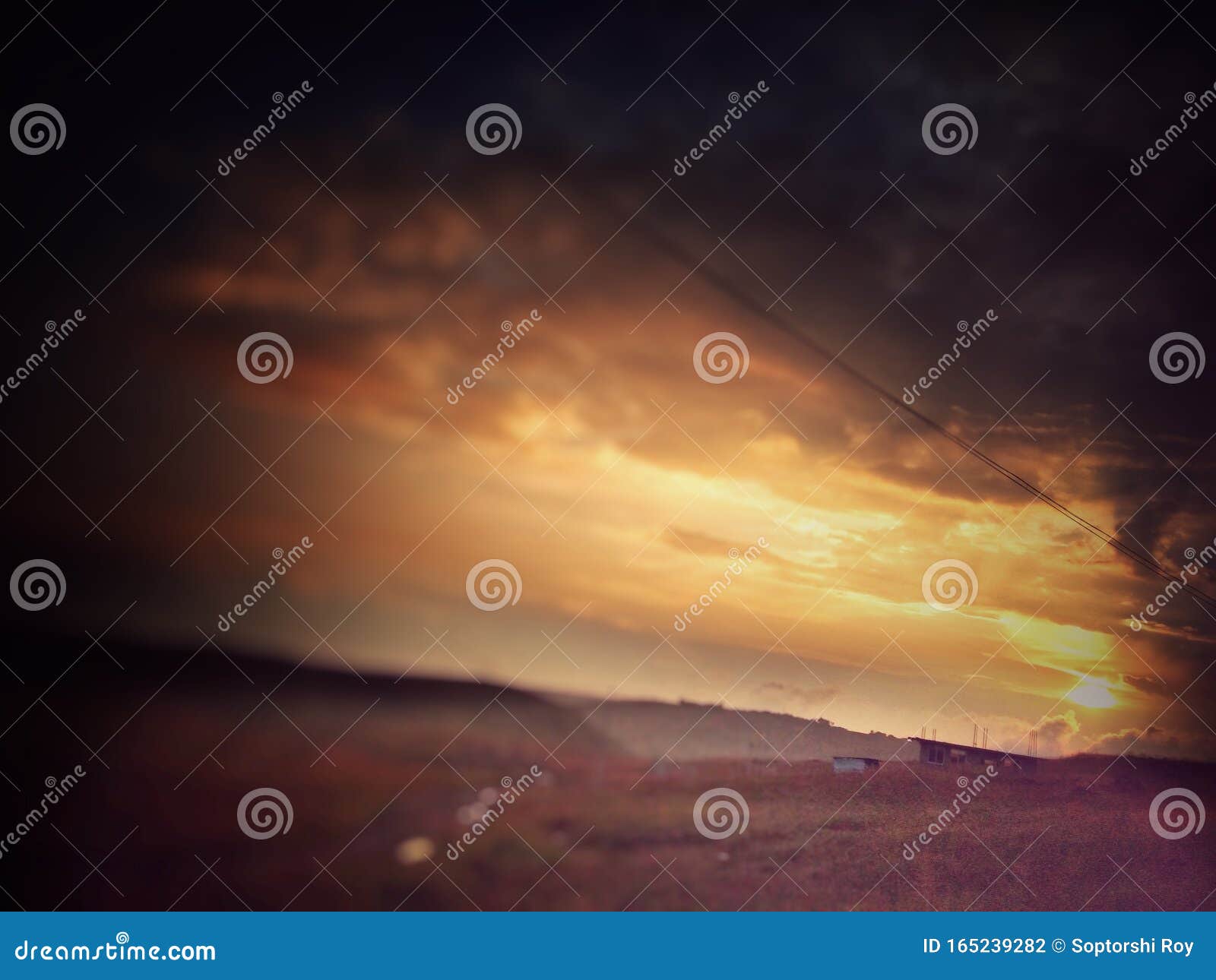 Sunset Scenery Background Wallpaper Edit Stock Photo - Image of edit,  background: 165239282