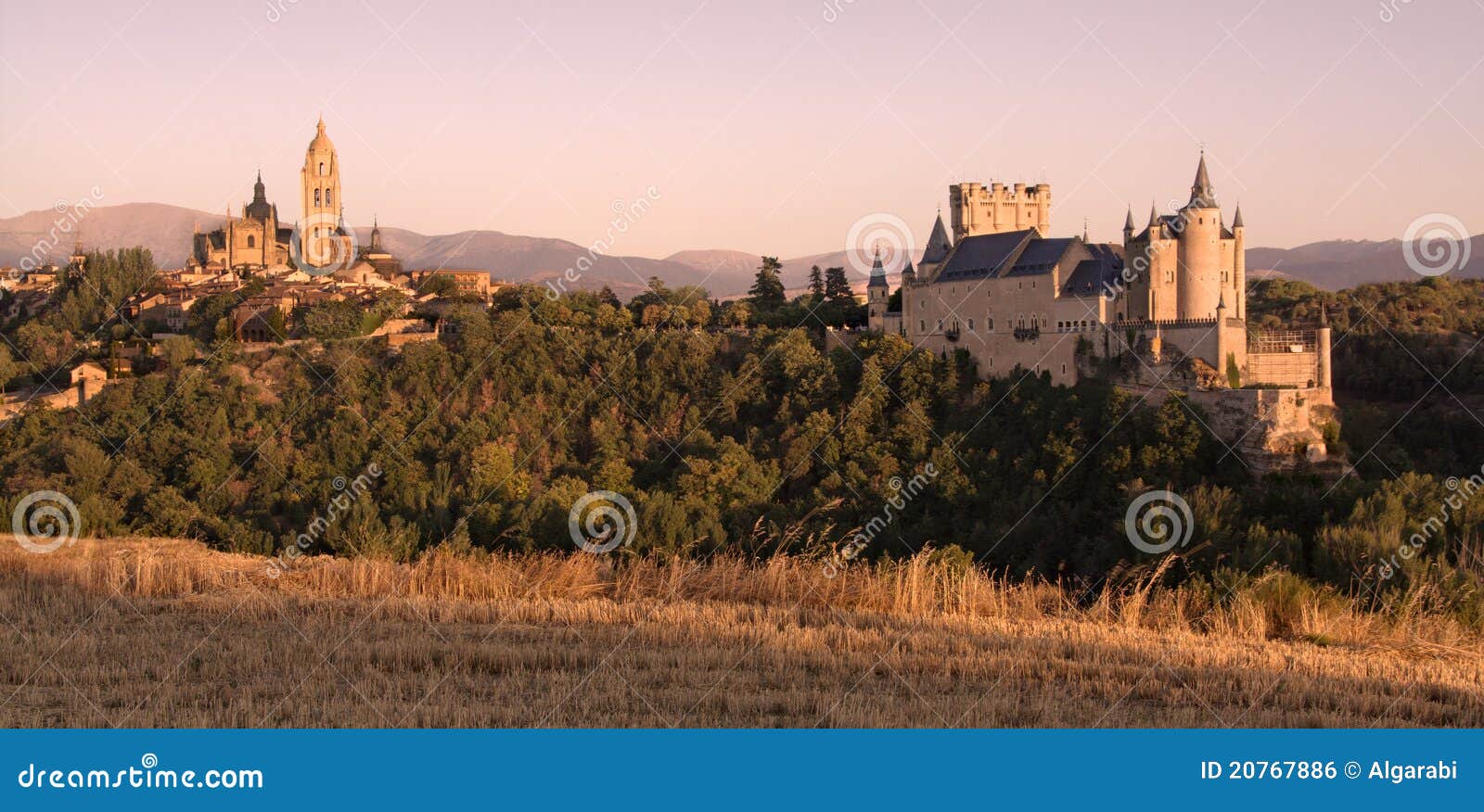 sunset in segovia