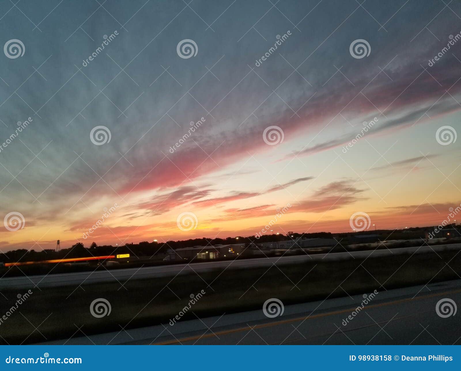 Sunset editorial stock photo. Image of iowa, orange, sunset 98938158