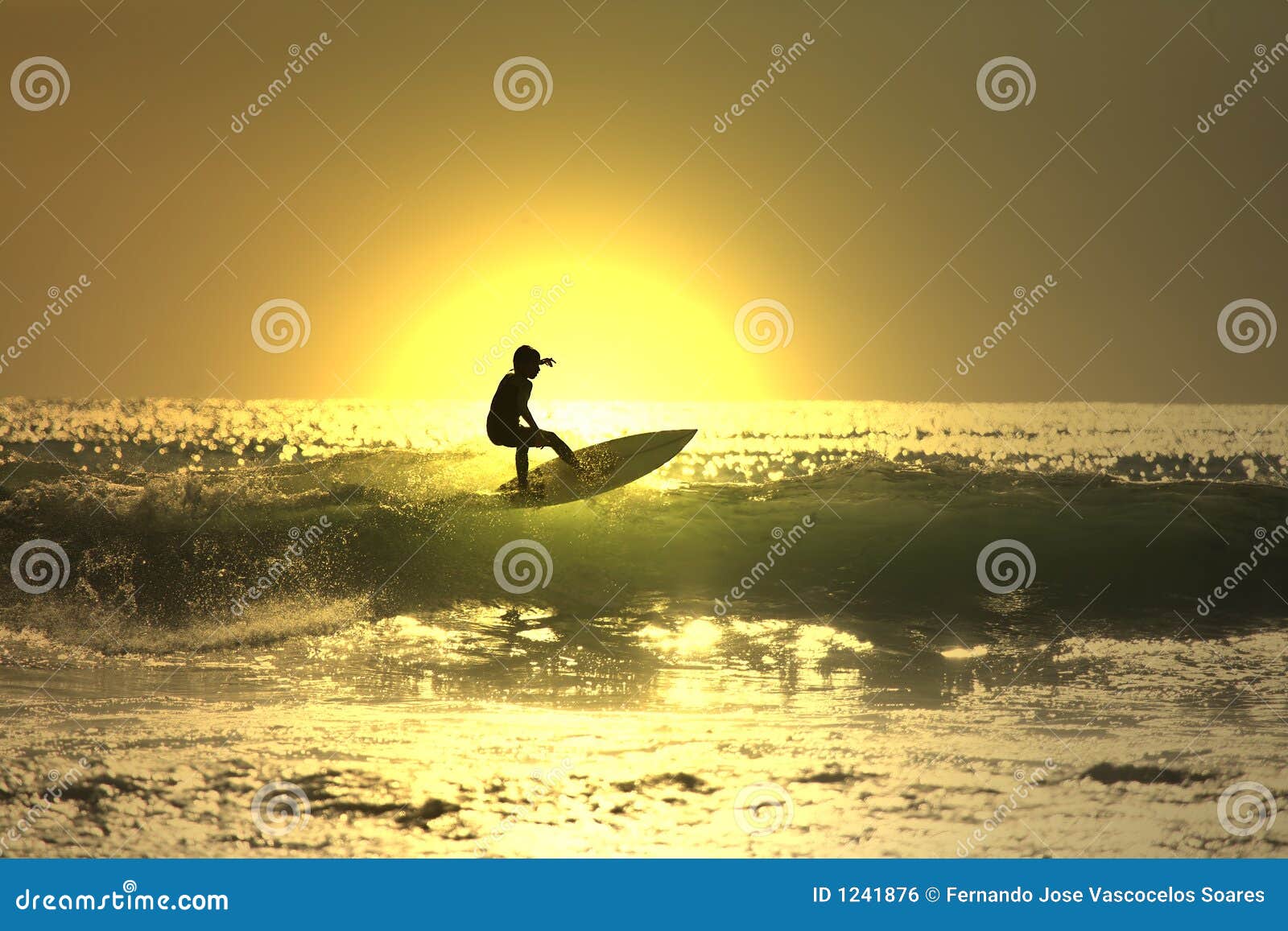 sunset surf