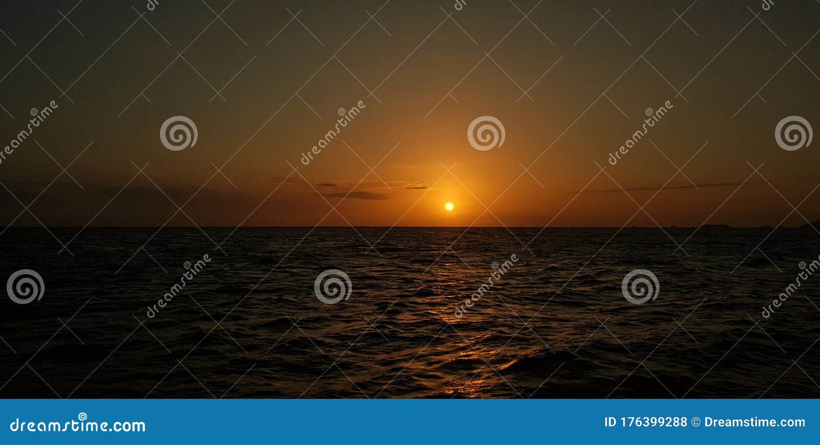 sunset in a thailand boat