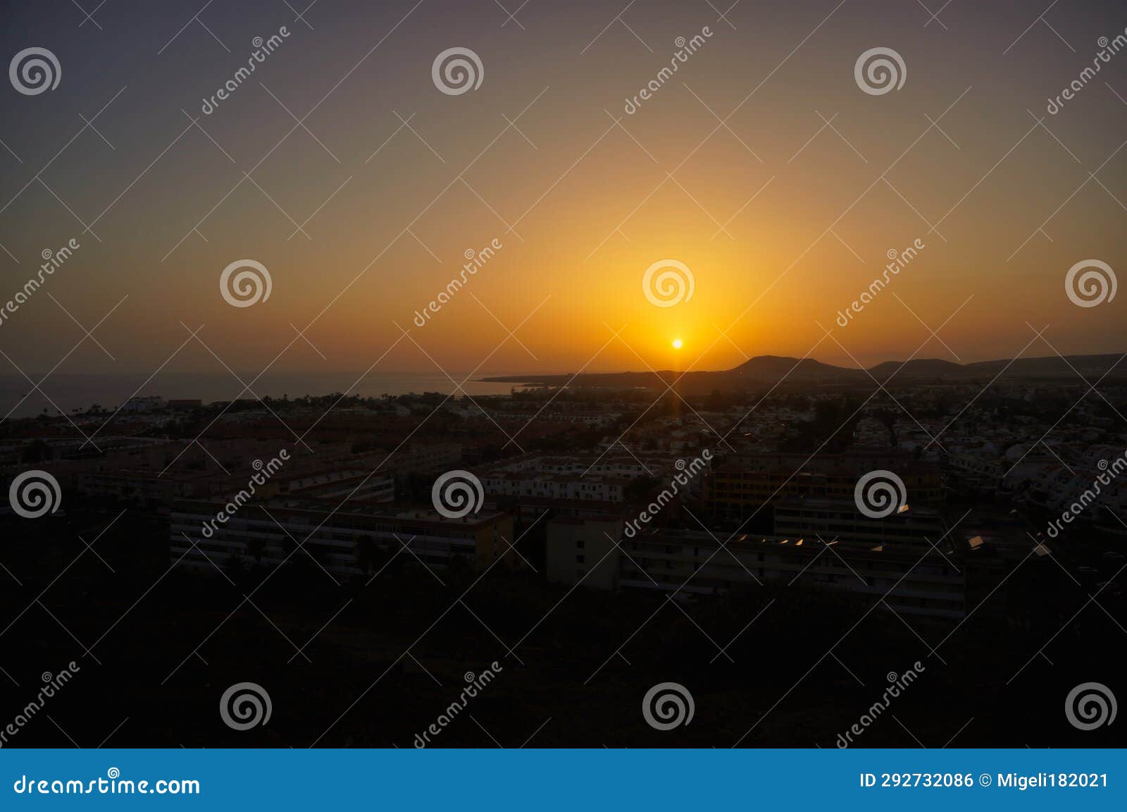 sunset from the top of montaÃ±a amarilla.