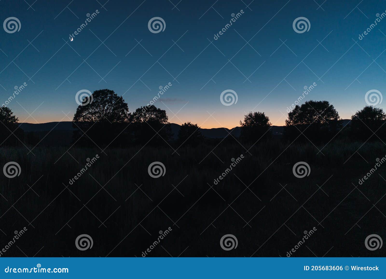 sunset on top of a mountain