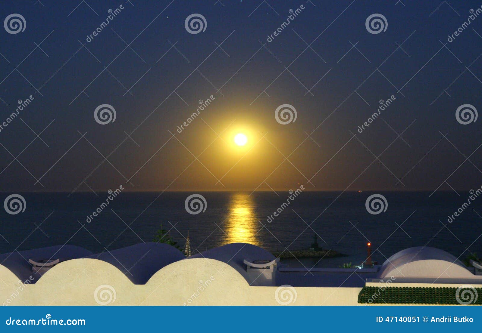 Sunset is in Tunis stock image. Image of quietly, waves - 47140051