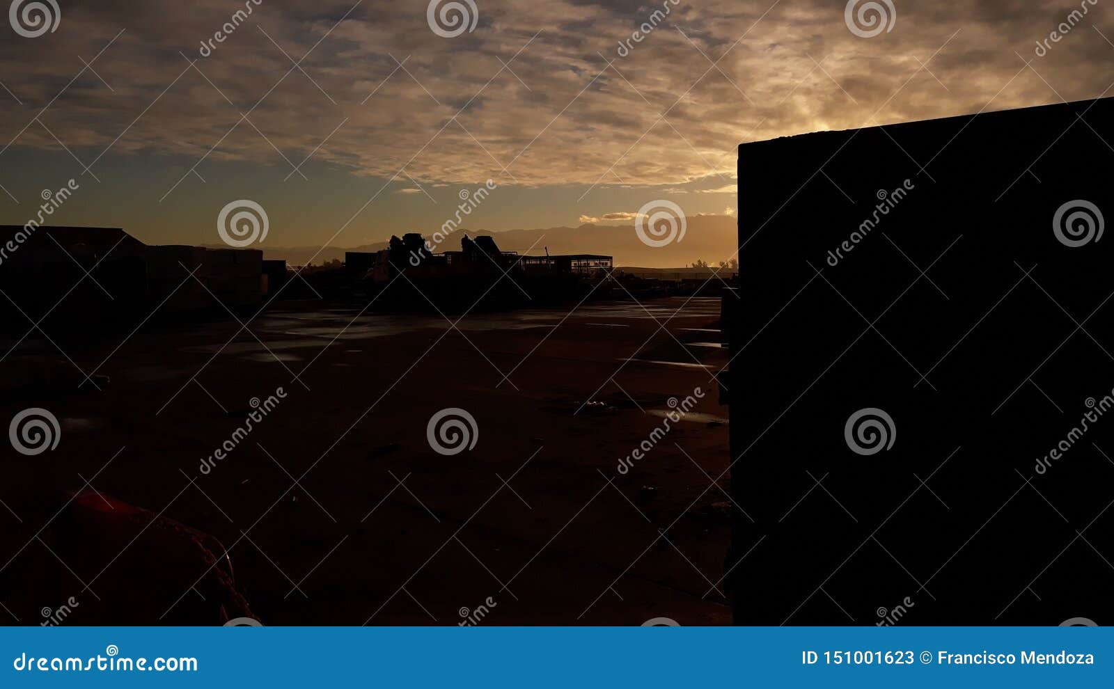 sunset at vcgp atsaldi office at arturo merino benitez international airport