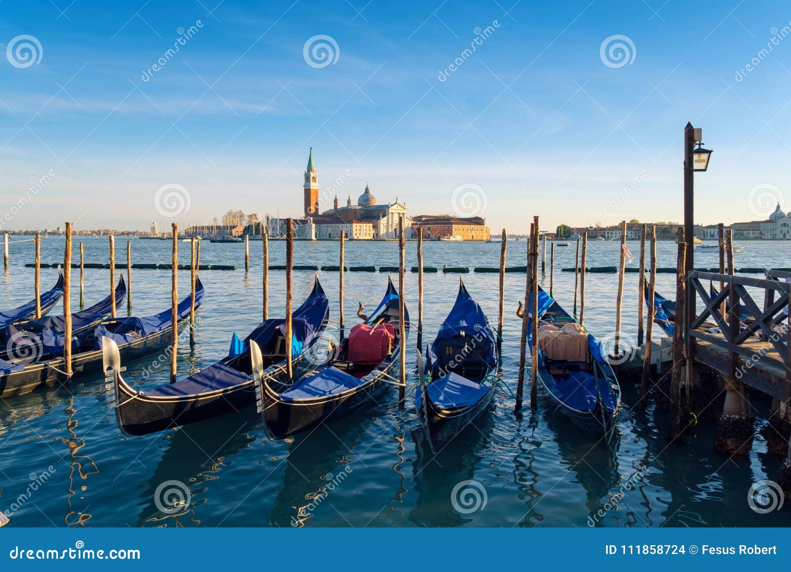 Sunset in Venice. Italy stock photo. Image of city, night - 111858724