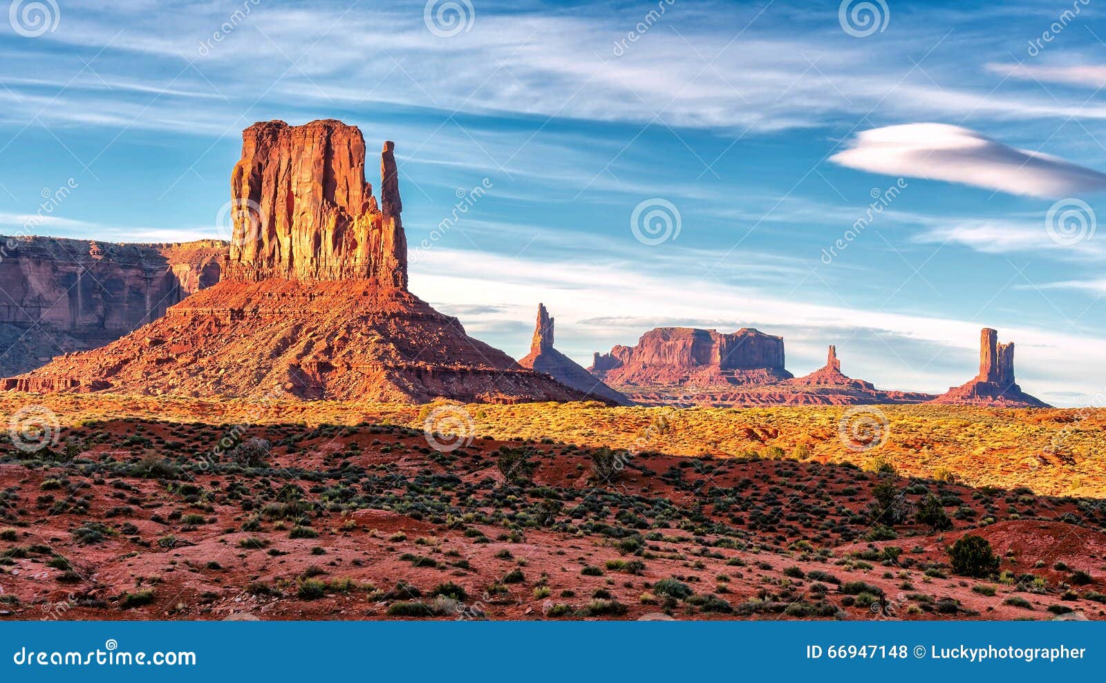 Sunset View at Monument Valley, Arizona Stock Photo Image of america