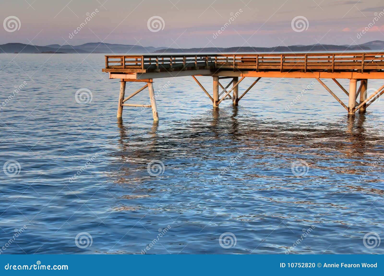 sunset on a wooden fishing pier, sidney, bc