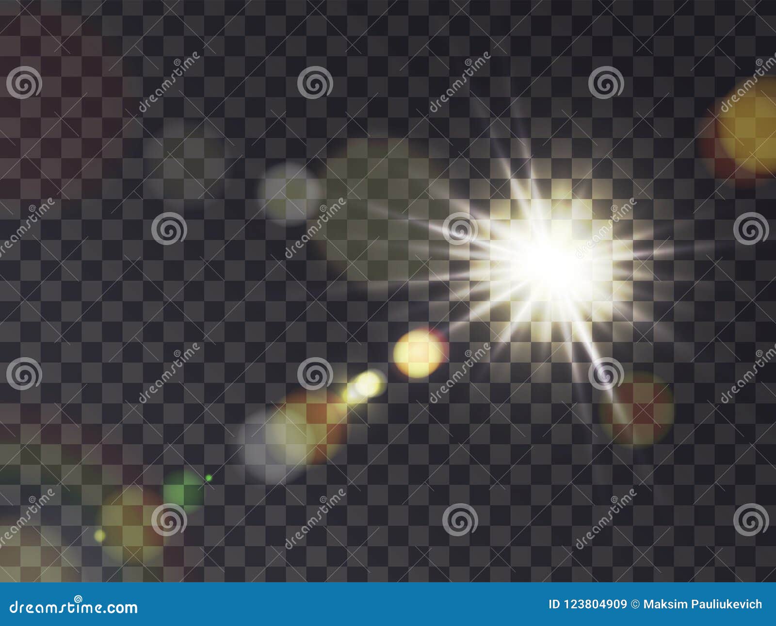 sunshine with lens flare