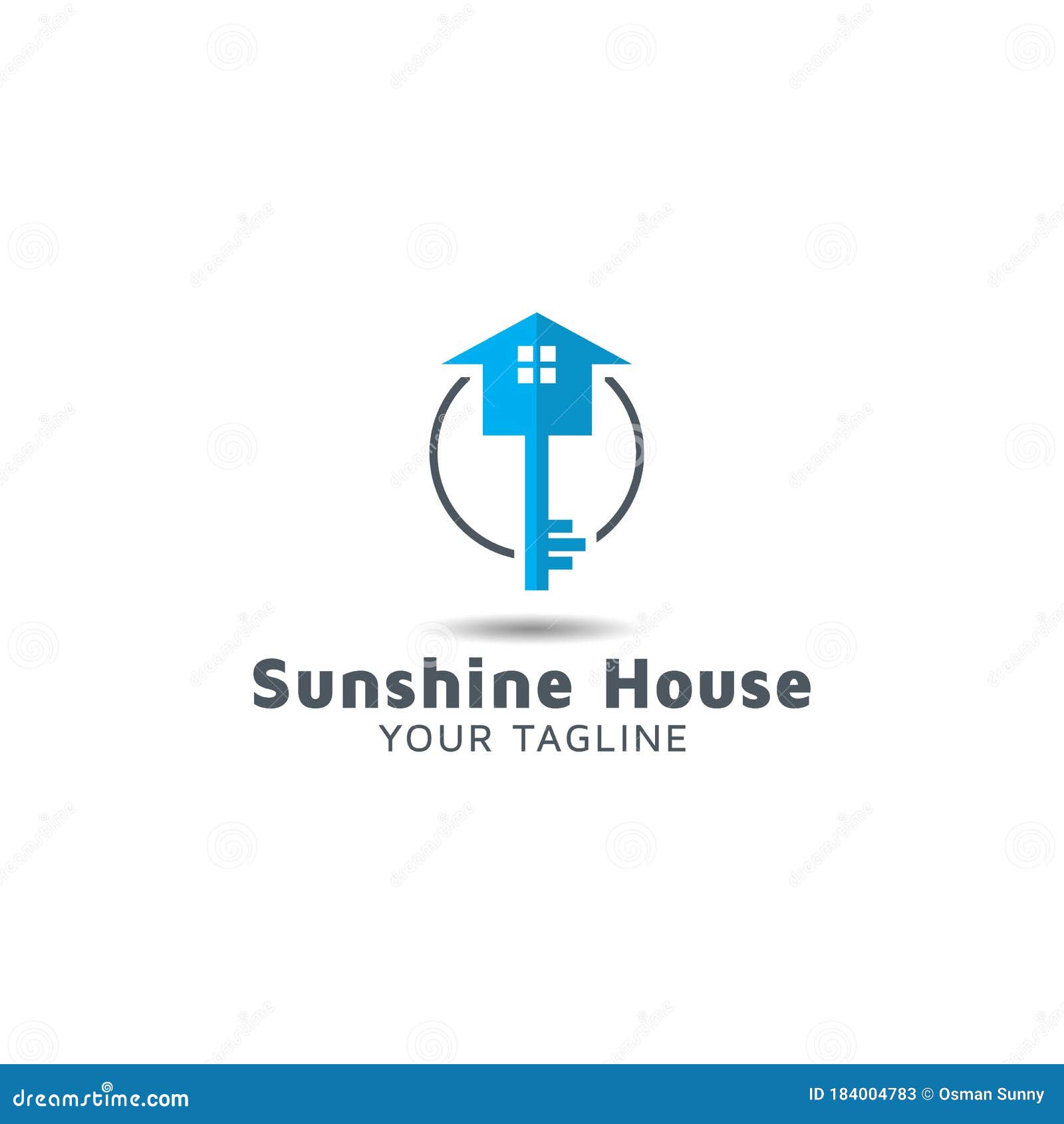 Sunshine Real Estate Vector Logo Design Stock Vector Illustration of