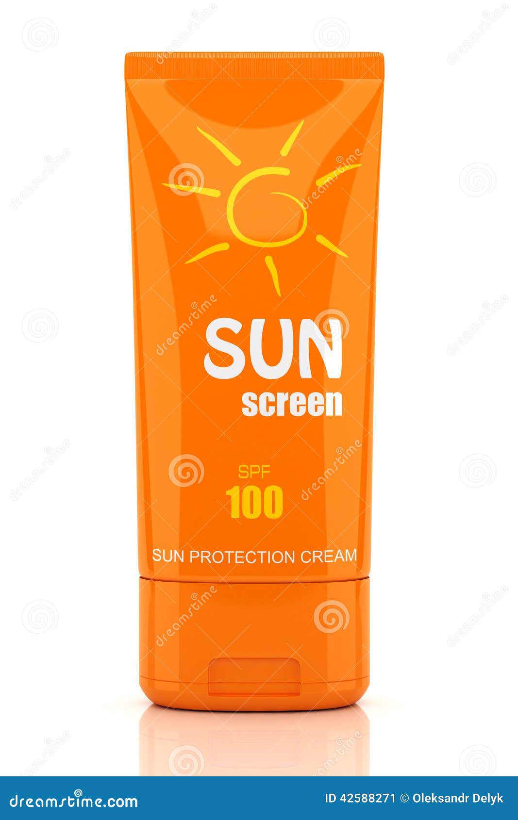 suntan cream tube