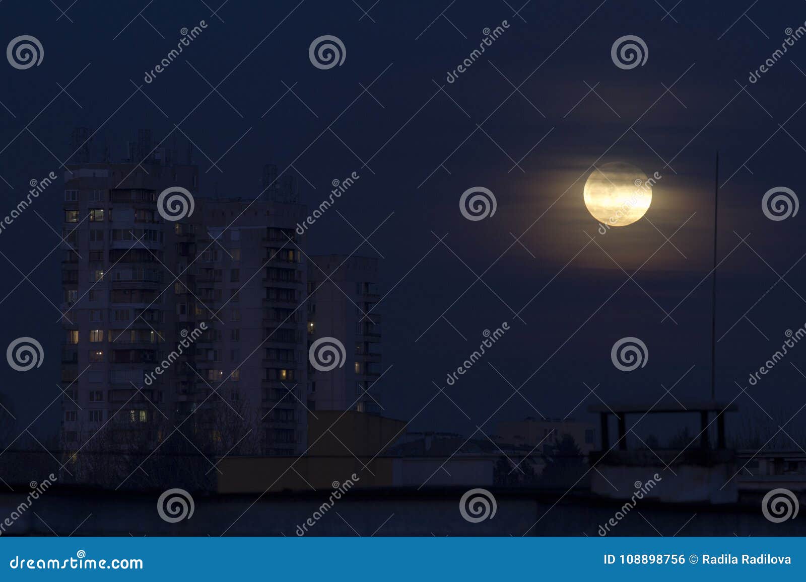 Super Blue Blood Moon January 31, 2018 From Easterm Europe, Bulgaria, Sofia. Lunar Eclipse . The ...