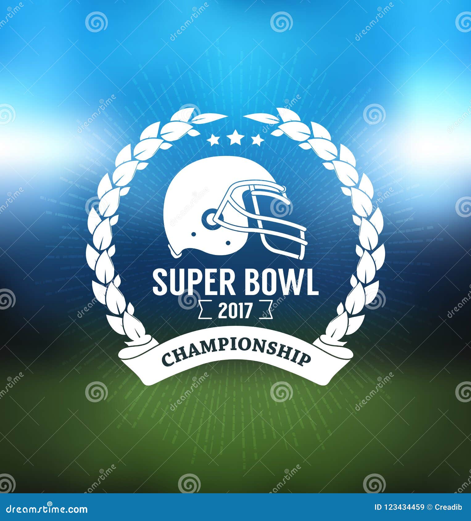 American football championship logo sport design Vector Image