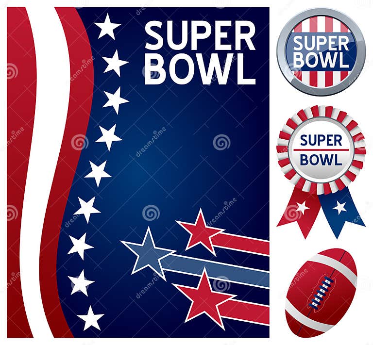 Super Bowl Set editorial photography. Illustration of ball 28125227