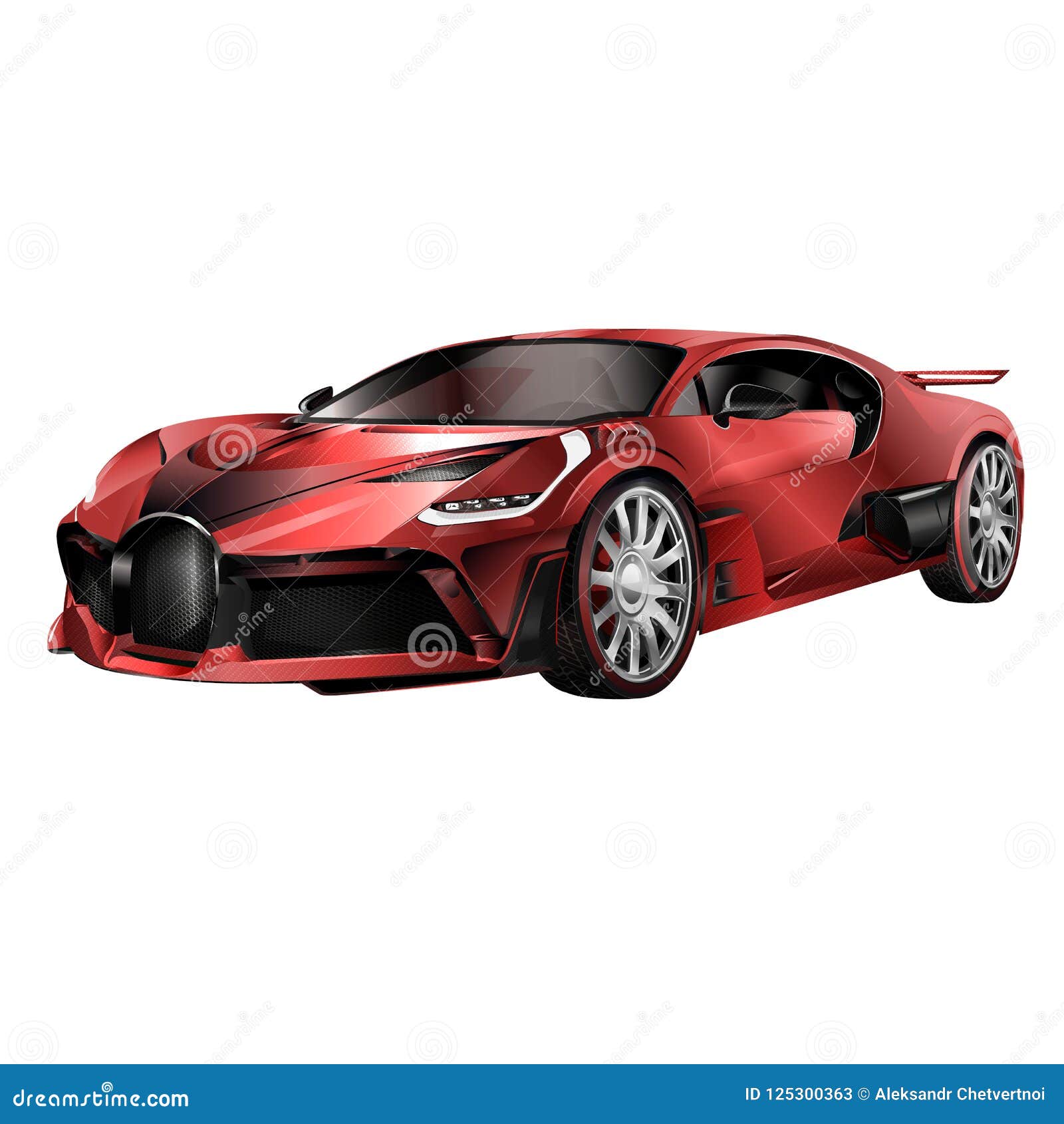 Super Car Design Concept Unique Modern Realistic Art Generic Luxury Automobile Orange Car Presentation Side View Rastr 3d Illu Stock Illustration Illustration Of Drawing Cart 125300363