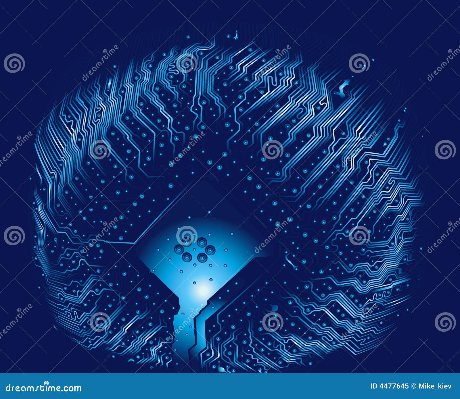 Super chip stock illustration. Illustration of connection 4477645