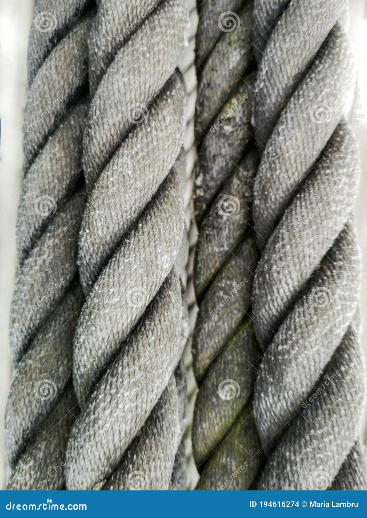 Super Close Up of a Thick Rope Stock Photo - Image of object