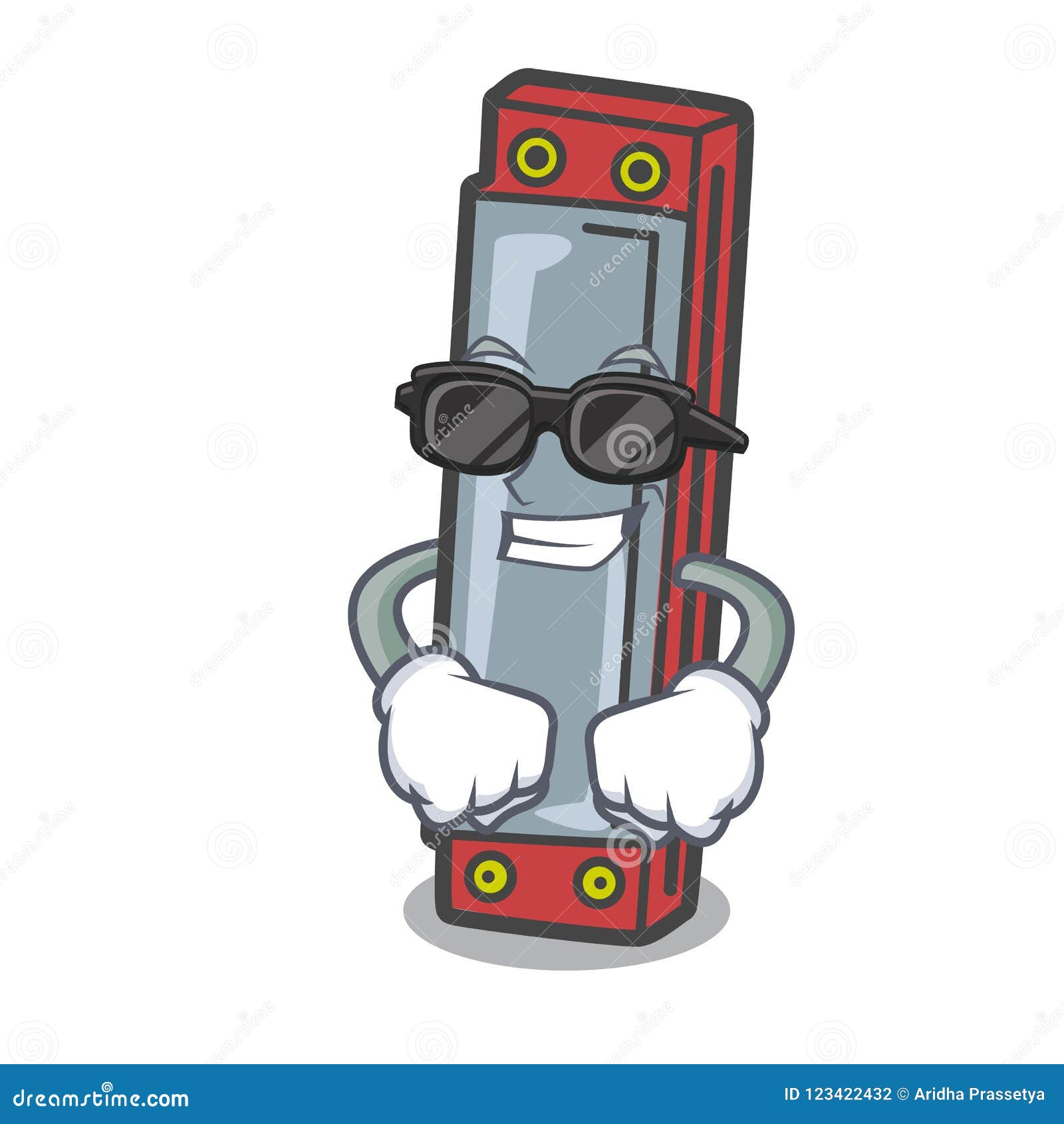 Super Cool Harmonica Character Cartoon Style Stock Vector Illustration of bluesmusic