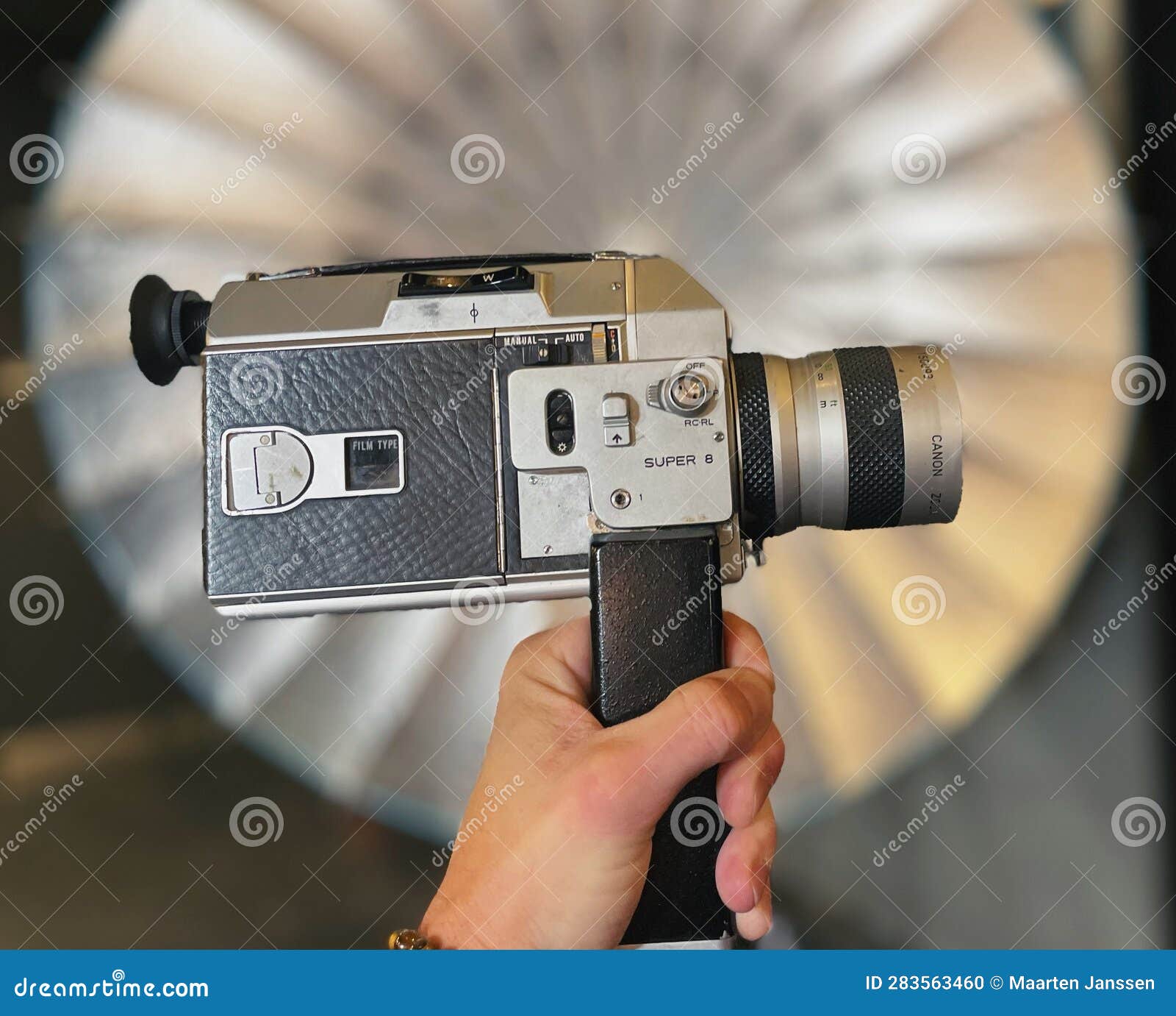 Super 8 film camera stock photo. Image of studio, movies 283563460