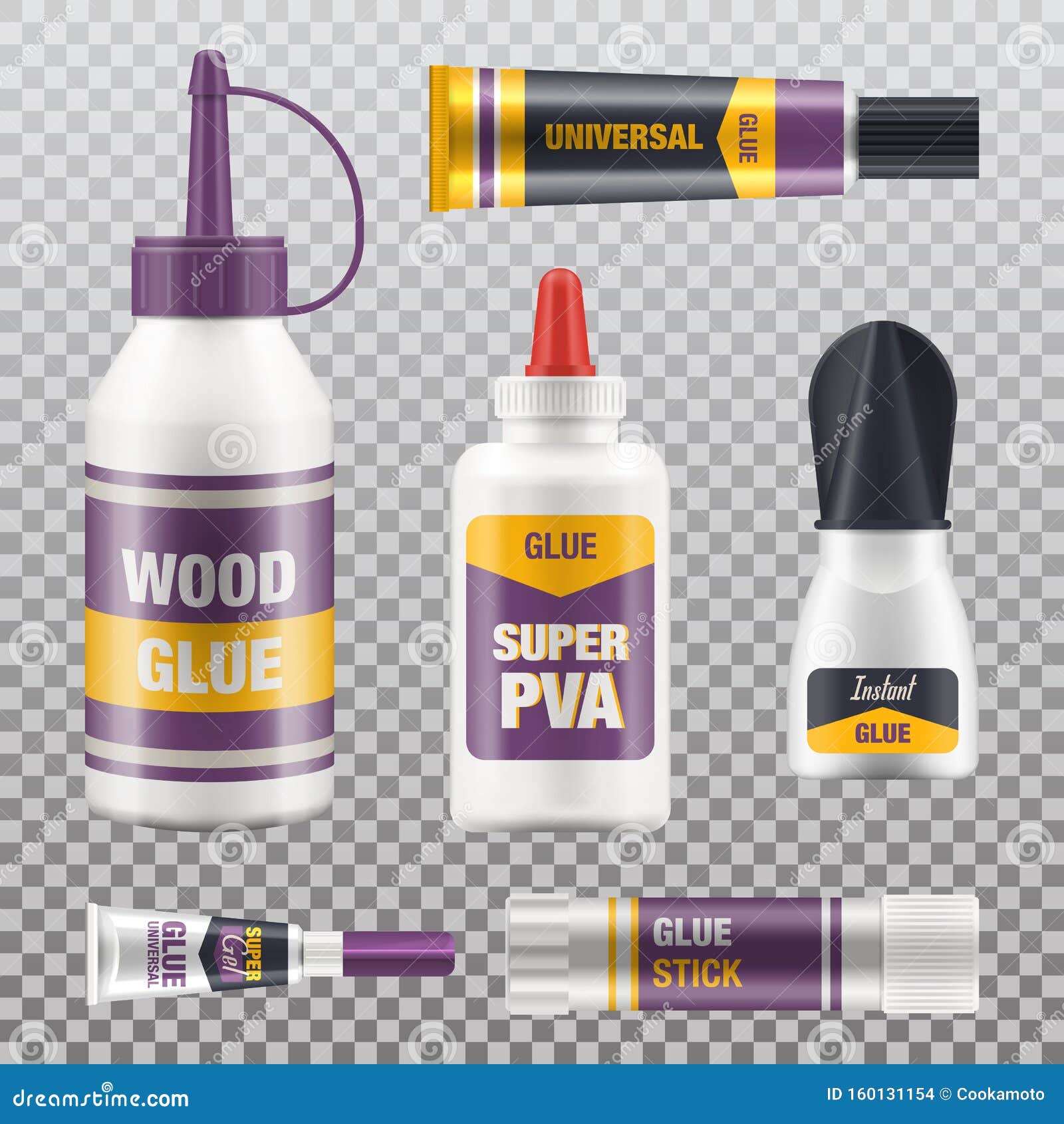 Download Super Glue Stick, Tube Packages, Realistic Mockups Stock ...