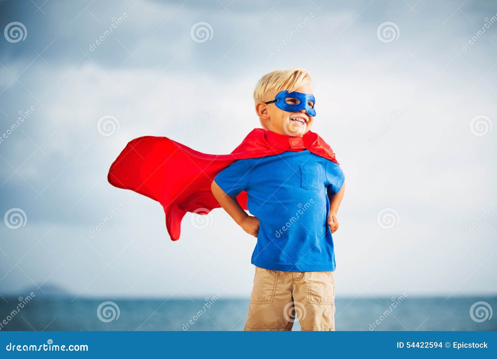 super hero flying in he sea