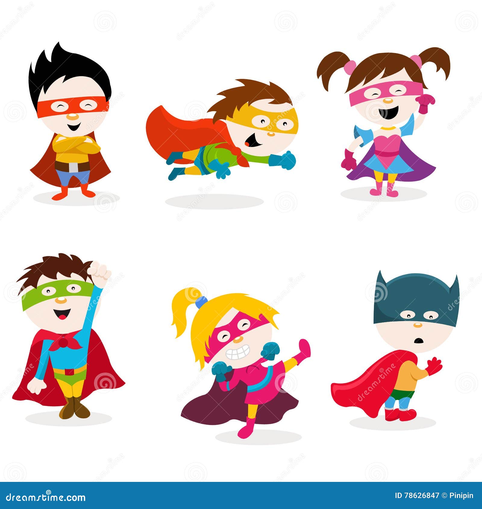 Super Kids stock vector. Illustration of power, happy 78626847