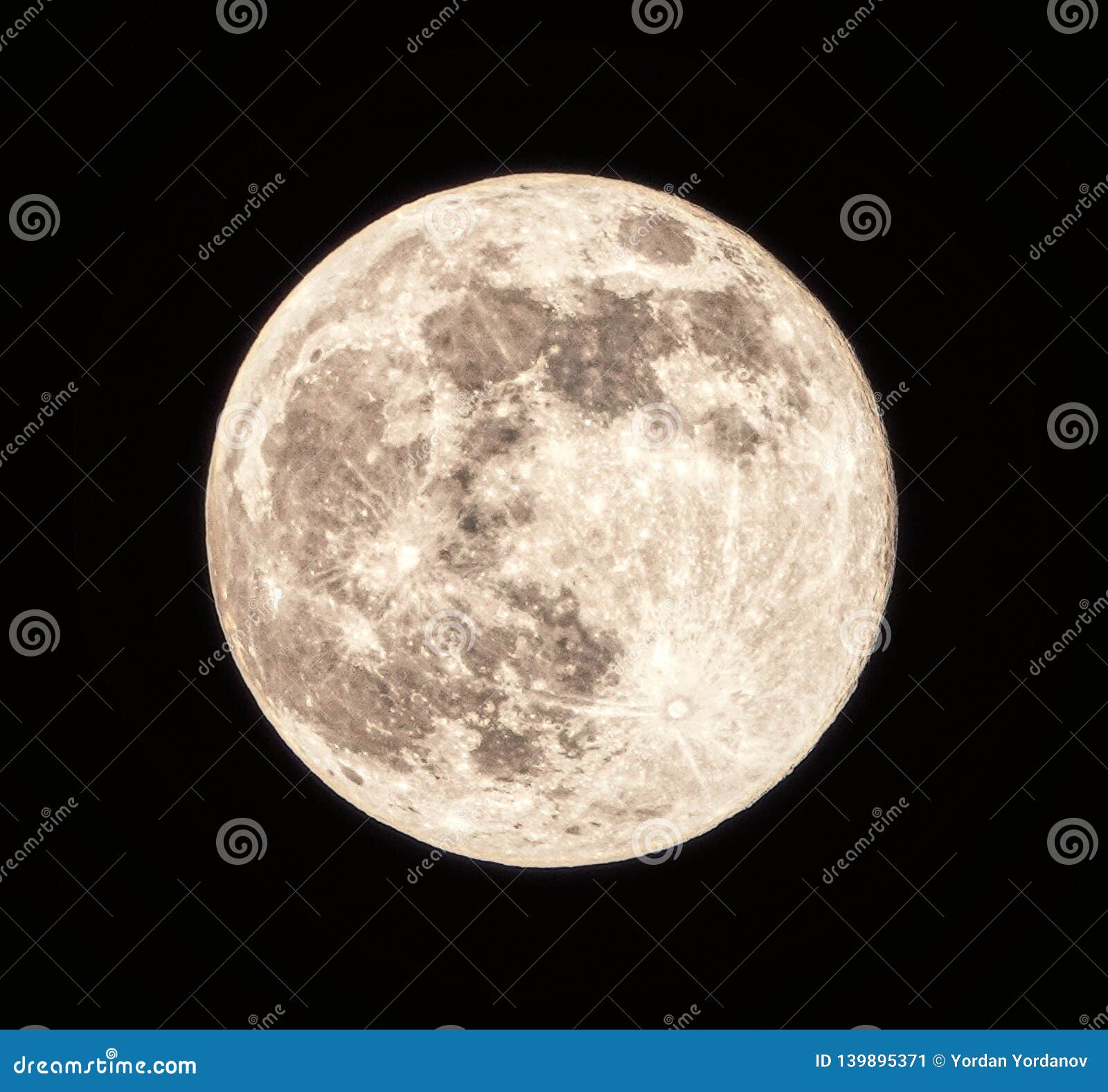 The Super Moon in HDR stock image. Image of full, supermoon - 139895371