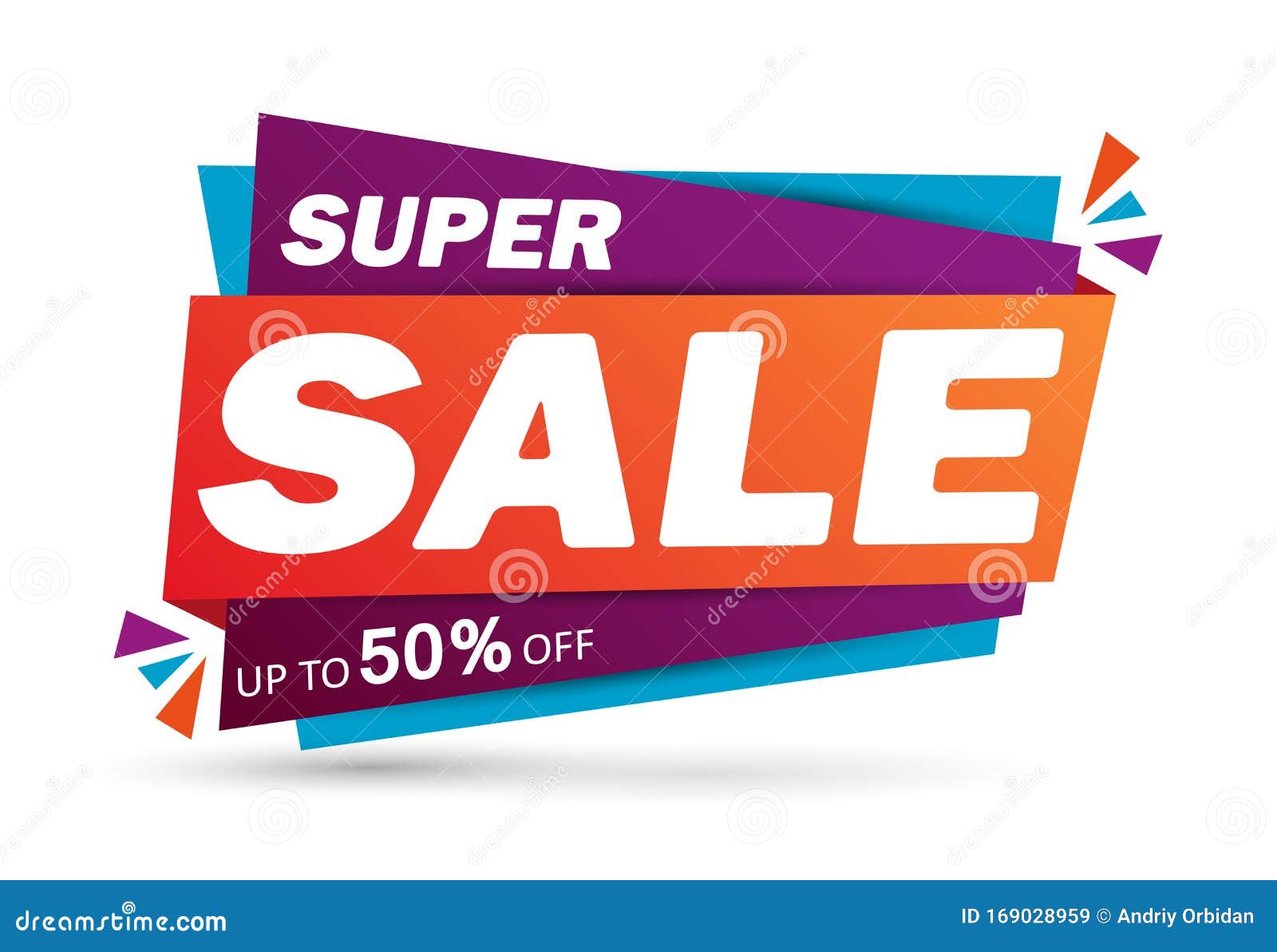 komen heel fijn Pelgrim Super Sale Discount Banner Design. Layout for Online Shopping, Product,  Promotions, Website and Brochure Stock Vector - Illustration of promotion,  paper: 169028959