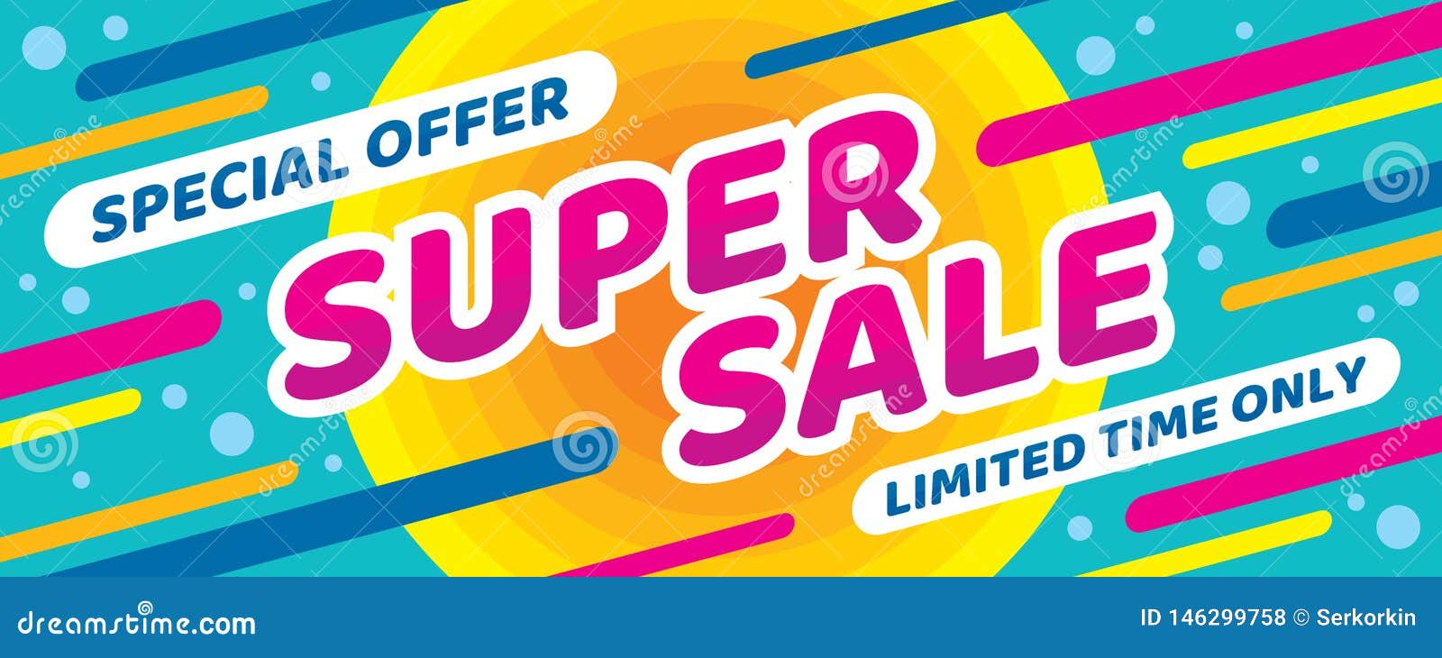 Limited Time Special Offer Banner Mockup Stock Vector