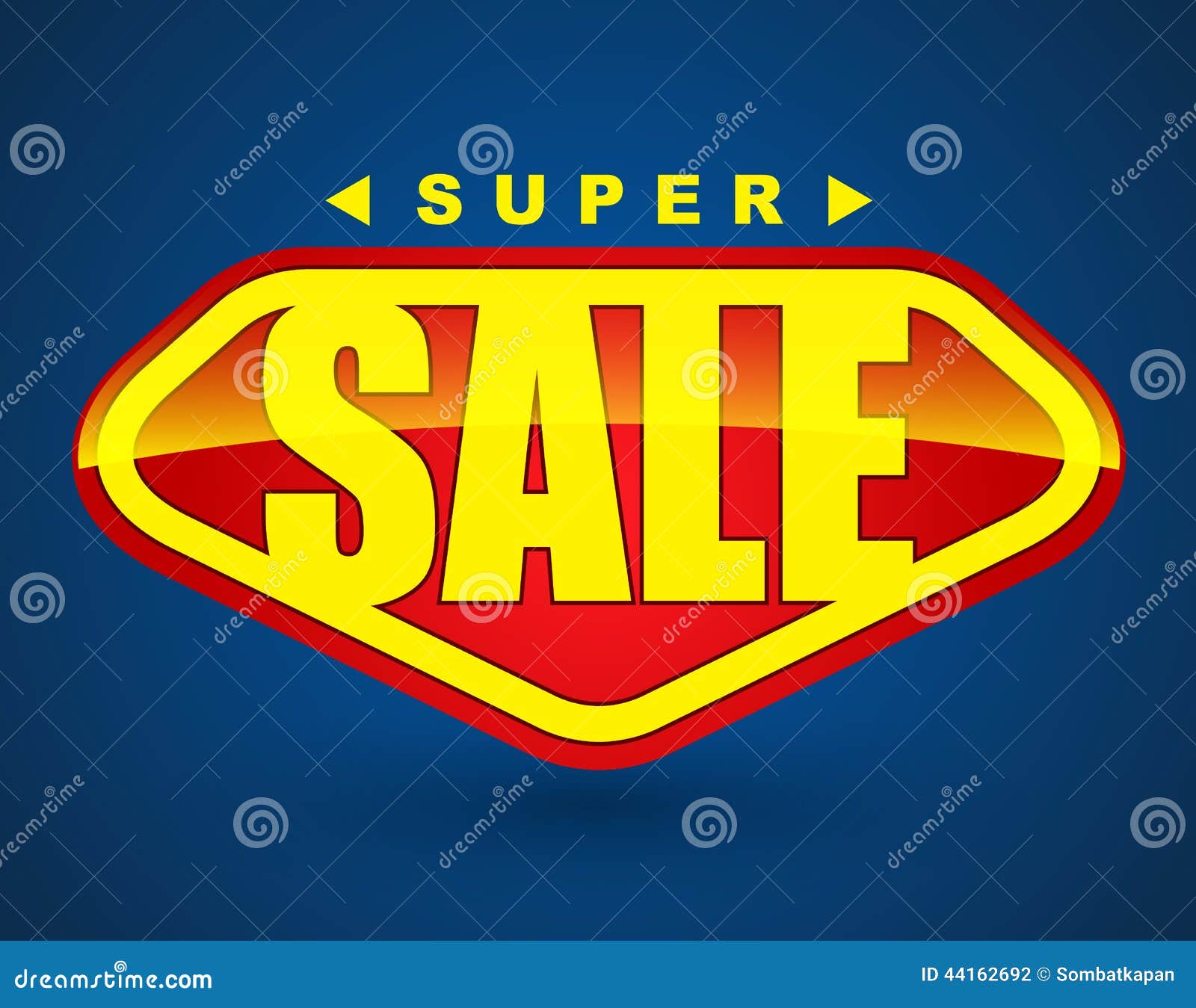 super sale tag banner.