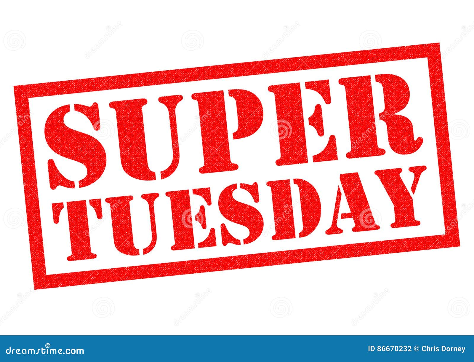 Super Tuesday Results Map Royalty-Free Stock Image | CartoonDealer.com #4247098