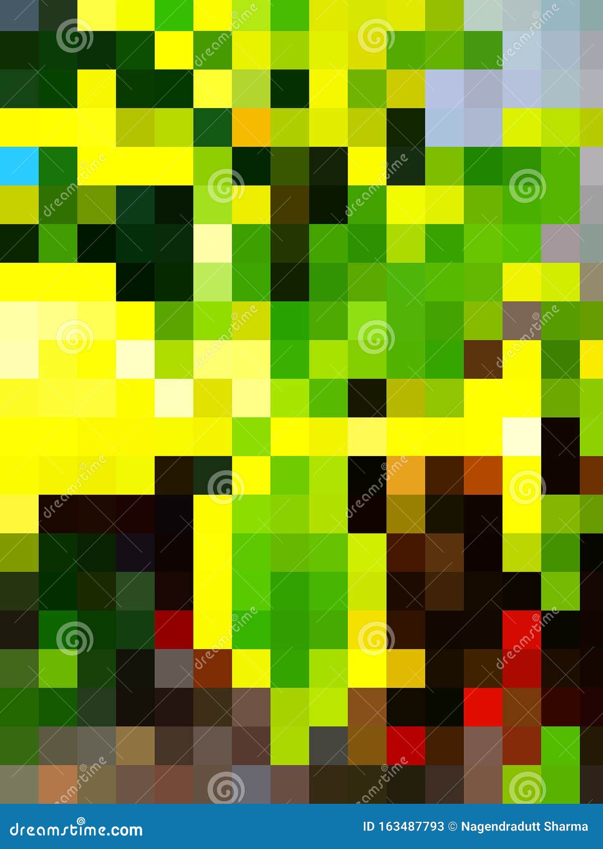 a superb striking  of colorful digital pattern of varied s of squares